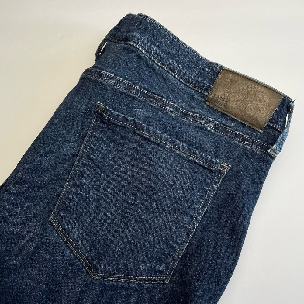 Paige Federal Slim Straight Jeans Mens 38 (38x33) Dark Wash Blue Transcend Denim